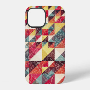 Abstract, vintage geometric backgroundpattern,colo iPhone 12 case