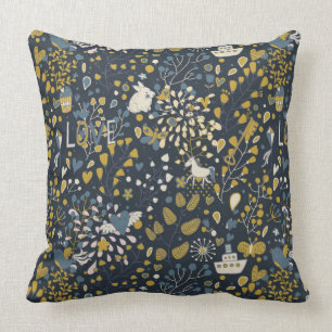 Abstract vintage pattern cushion