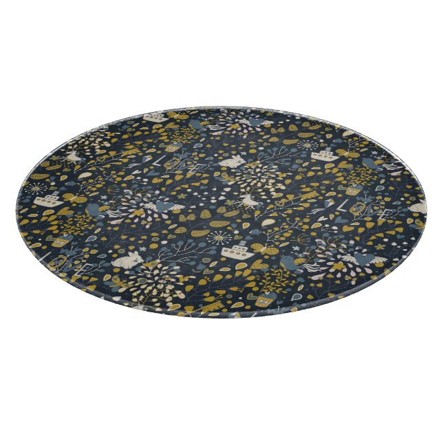 Abstract vintage pattern cutting board (Corner)