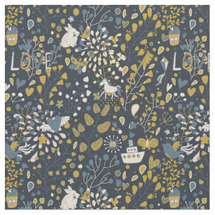 Abstract vintage pattern fabric