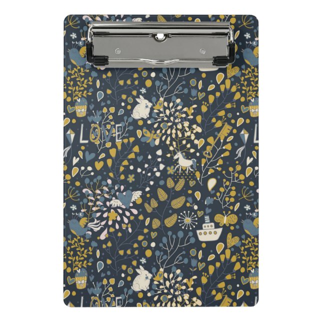 Abstract vintage pattern mini clipboard (Front)