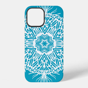 Abstract vintage pattern of creative snowflake. Is iPhone 12 Case
