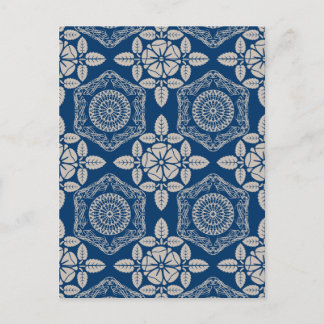 Abstract vintage pattern postcard