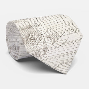 Abstract Vintage Paul Klee Art Tie