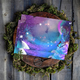 Abstract Vintage Retro Time Clock Concept Collage Tissue Paper