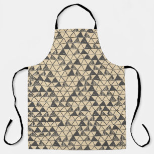 Abstract Vintage Triangle Pattern. Apron