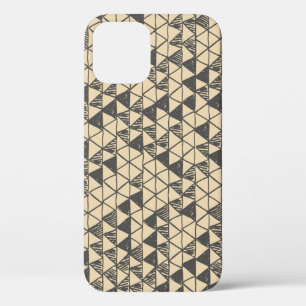 Abstract Vintage Triangle Pattern. iPhone 12 Case