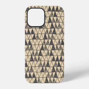 Abstract Vintage Triangle Pattern. iPhone 12 Case