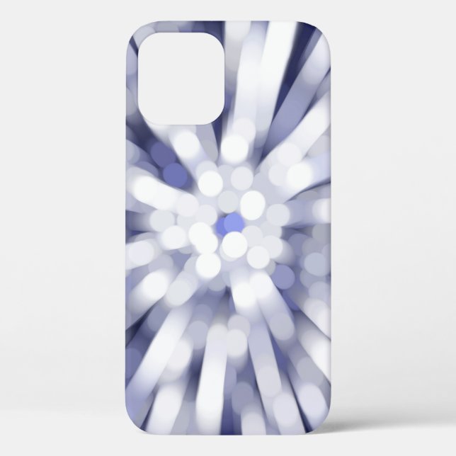 abstract violet background. fractal explosion star Case-Mate iPhone case (Back)