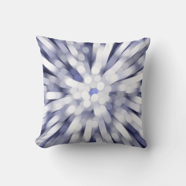 abstract violet background. fractal explosion star cushion (Front)