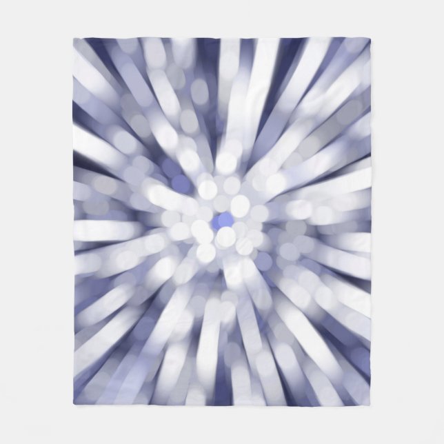 abstract violet background. fractal explosion star fleece blanket (Front)