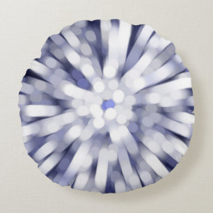 abstract violet background. fractal explosion star round cushion