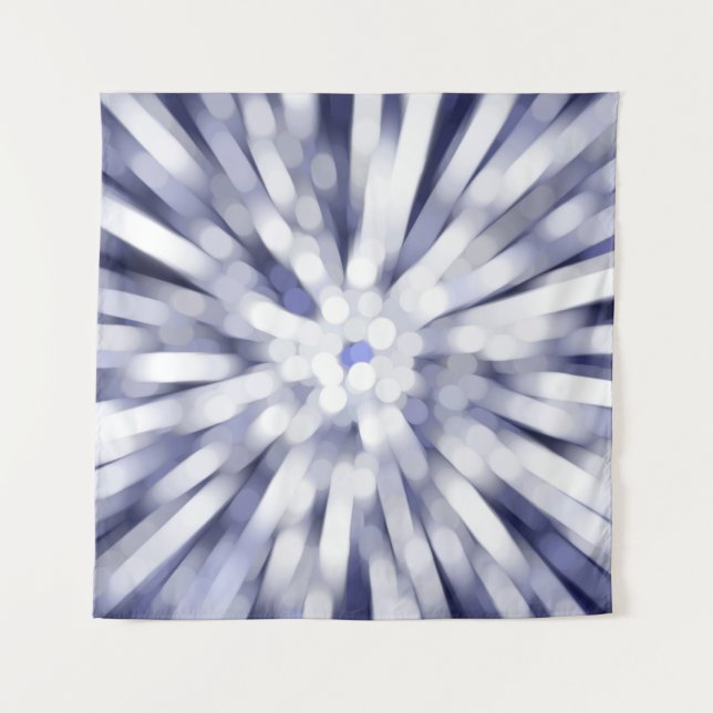 abstract violet background. fractal explosion star tapestry (Front)