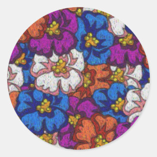 Abstract Violets - Sticker