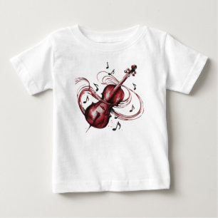 Abstract Violin Baby Jersey T-Shirt