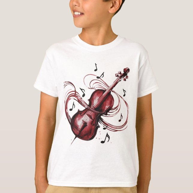 Abstract violin basic children's T-Shirt (Front)
