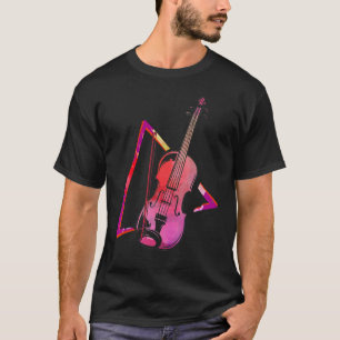 Abstract Violin Fiddle Orchestra Violinist T-Shirt