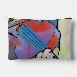 Abstract Violin Small Accessory Pouch