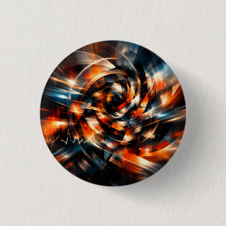 Abstract Vision of Motion & Mind 3 Cm Round Badge