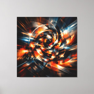 Abstract Vision of Motion & Mind Canvas Print