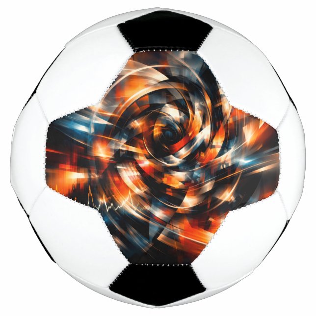 Abstract Vision of Motion & Mind Soccer Ball (Front)