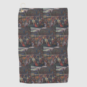 Abstract Vitalit, Wassily Kandinsky Colourful Life Golf Towel