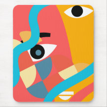 Abstract Vivid Face Art 