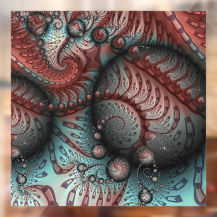 Abstract Vivid Fantasy Fractal Art Brown Blue