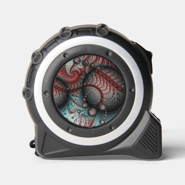 Abstract Vivid Fantasy Fractal Art Brown Blue 1 (Front)