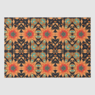 Abstract vivid flowers Decoupage Tissue Paper