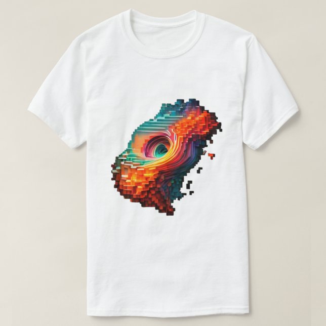 Abstract Vortex Art T-Shirt (Design Front)