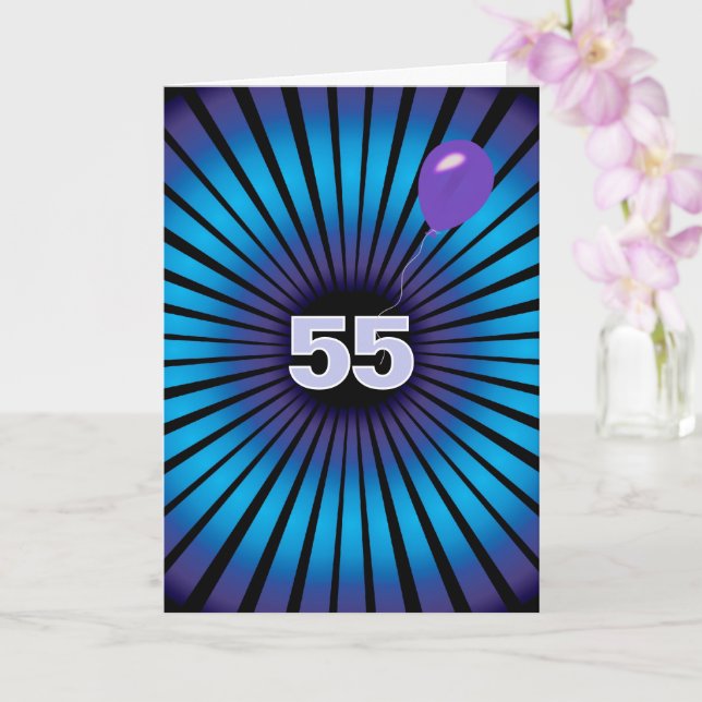 Abstract Vortex For 55th Birthday Card (Orchid)