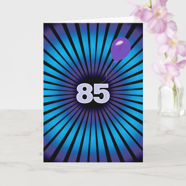 Abstract Vortex For 85th Birthday Card (Orchid)