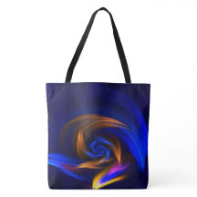 Abstract Vortex Shape Blue Orange