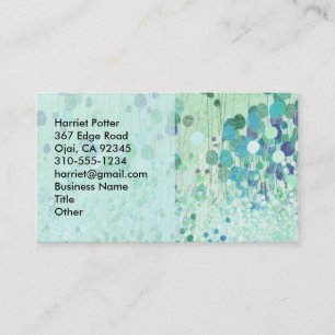 Abstract Wallpaper Fine Vintage Floral Business Card