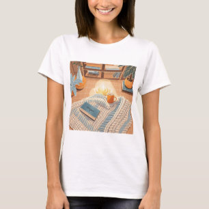 Abstract warm cosy Boho style T-Shirt