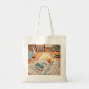 Abstract warm cosy Boho style Tote Bag