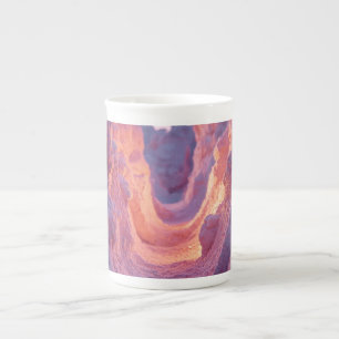 Abstract Warm Toned Texture Bone China Mug