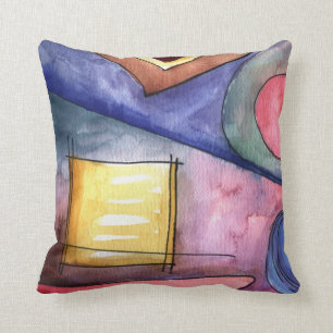 Abstract Water Colour Pillow
