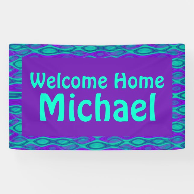 Abstract Water seamless pattern II + your ideas Banner (Horizontal)