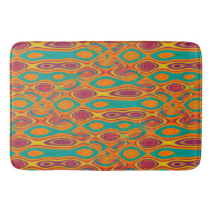 Abstract Water seamless pattern III + your ideas Bath Mat