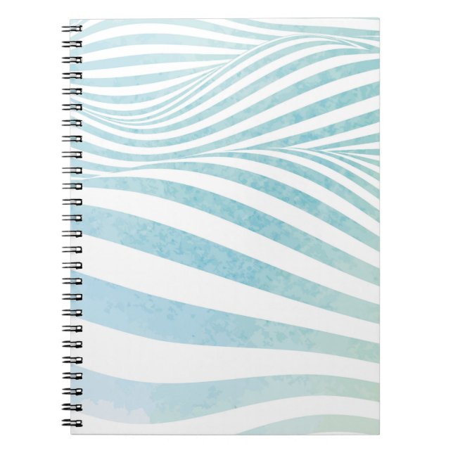 Abstract water texture made by hand painted waterc notebook (Front)