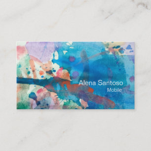Abstract Watercolor 07 Business Card