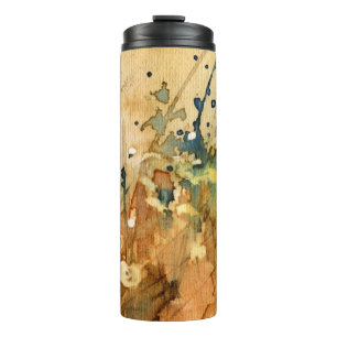 Abstract watercolor and old background thermal tumbler