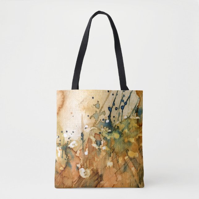Abstract watercolor and old background tote bag (Front)