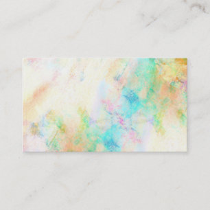 abstract watercolor art business card template