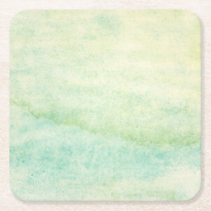 Abstract watercolor background 2 square paper coaster