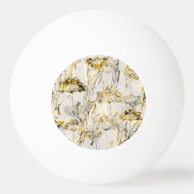 Abstract watercolor background: dandelion, juniper ping pong ball (Front)