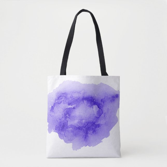 Abstract watercolor background image with a liquid tote bag (Front)