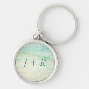 Abstract watercolor background key ring